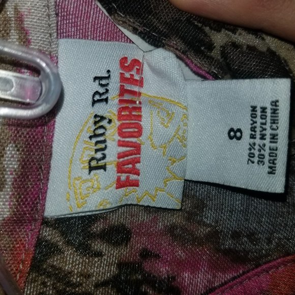 Pink Multi-Color Blouse by Ruby Rd. - Picture 4 of 4